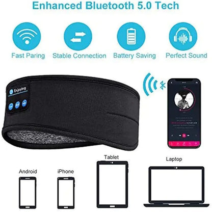 Wireless Bluetooth Earphone Sleeping Band Headphone