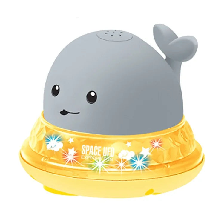 Electric Whale Bath Ball: Water Spray Shower Toy with Light and Music