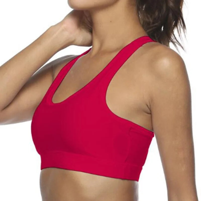 Women's Sports Bra with Phone Pocket: Wireless Fitness Top