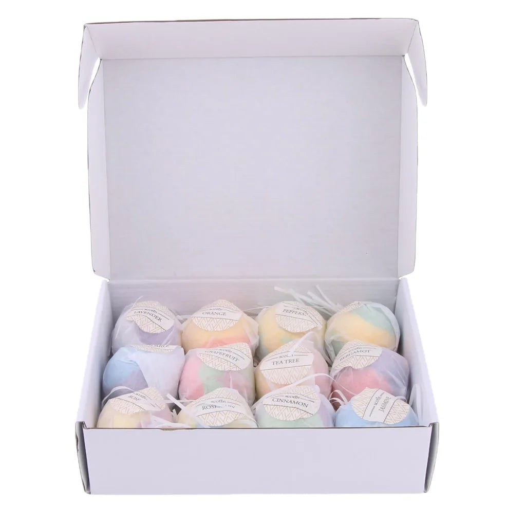 Scented Bubble Bath Salt Essential Oils Set - 12pcs/Box