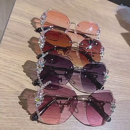 Lunettes de soleil de luxe à la mode pour femmes 