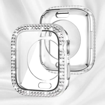 Bling Glass Cover for Apple Watch Case