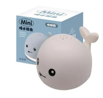 Electric Whale Bath Ball: Water Spray Shower Toy with Light and Music